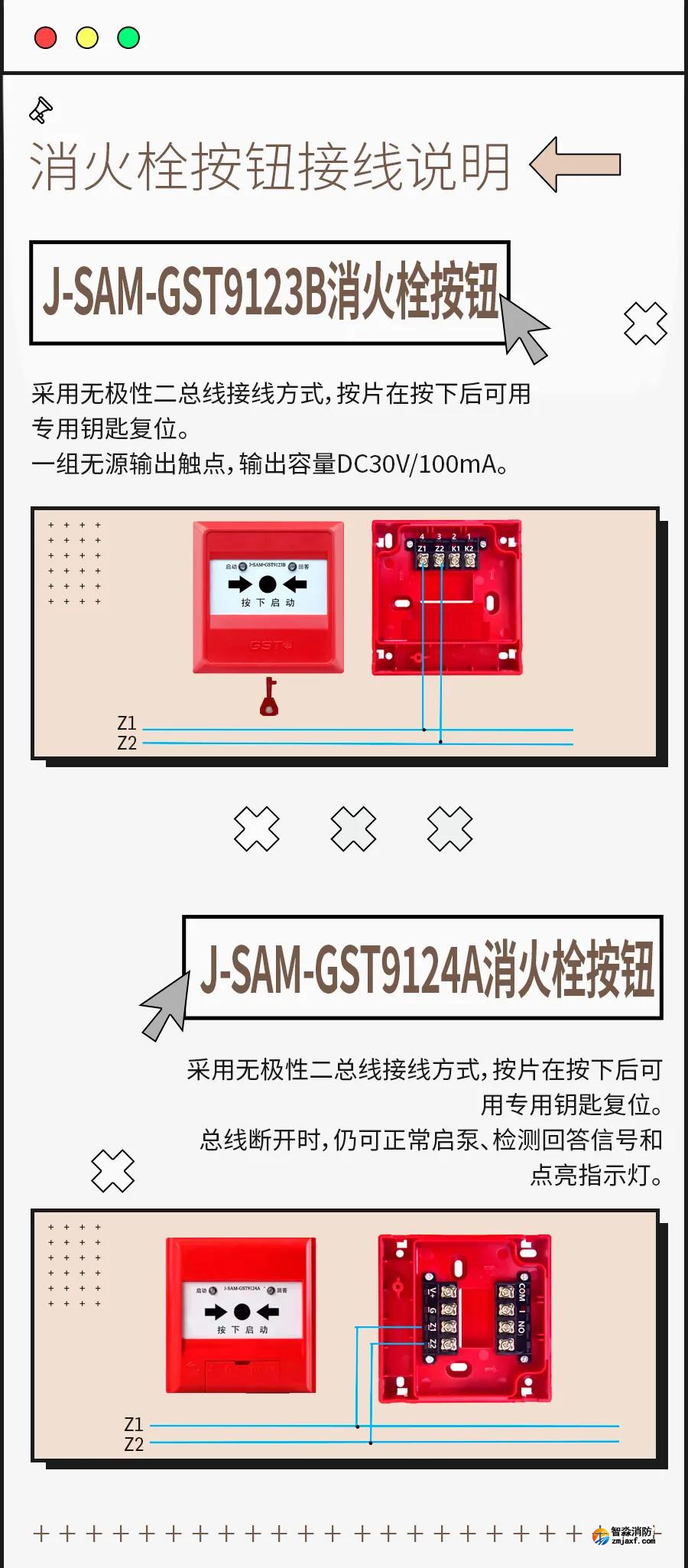 海灣消火栓按鈕接線(xiàn)安裝